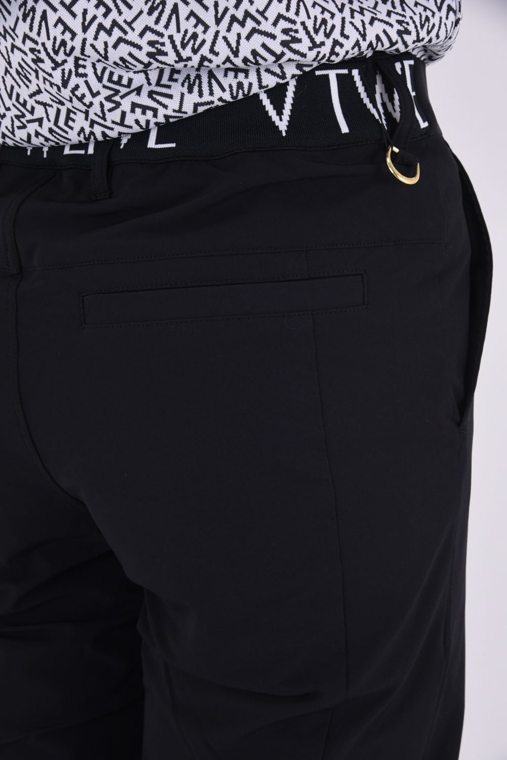 【26SS】 DOT BR PANTS / ドットロゴ ウエストリブ ロングパンツ (ブラック)