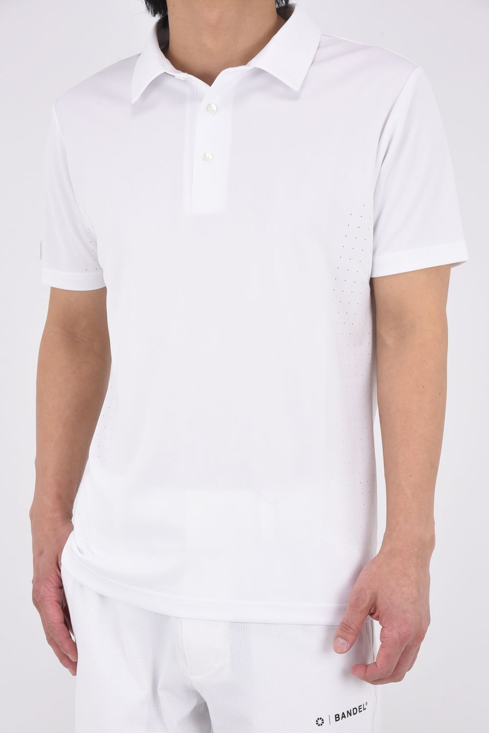 【26SS】 HEAT PUNCHING POLO SHIRT / バックロゴ パンチング ポロシャツ (ホワイト)