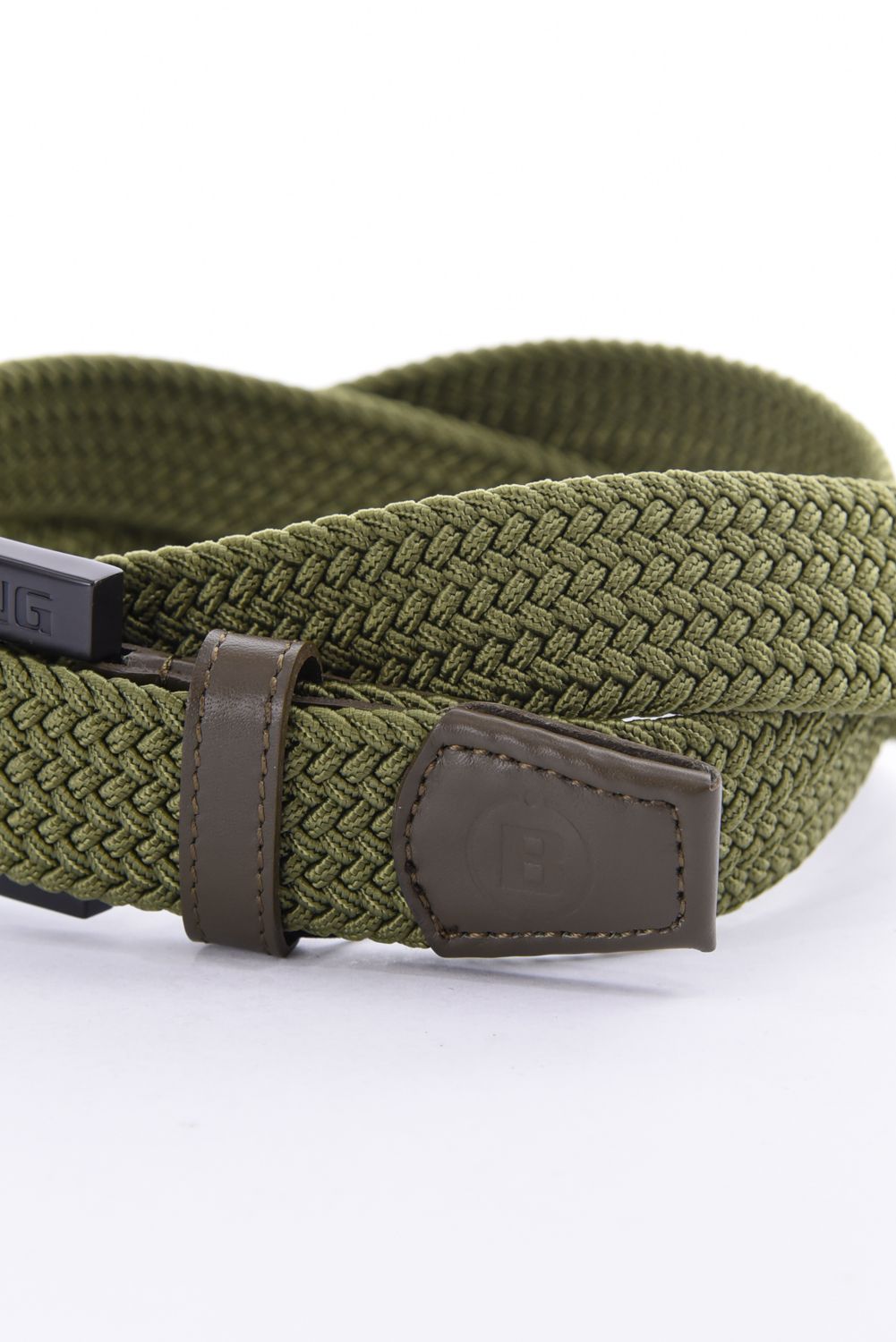 【26SS】 MS SQUARE BUCKLE MESH BELT / スクエアバックル メッシュベルト (オリーブ)