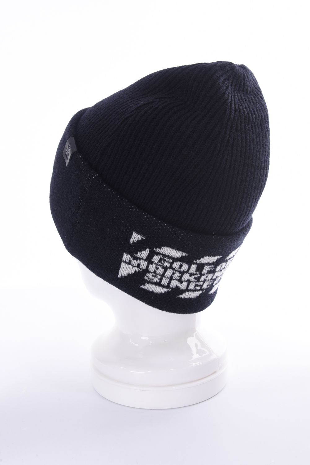 RUSTY BEANIE KNIT CAP / ウールアクリル ニット キャップ (ブラック)