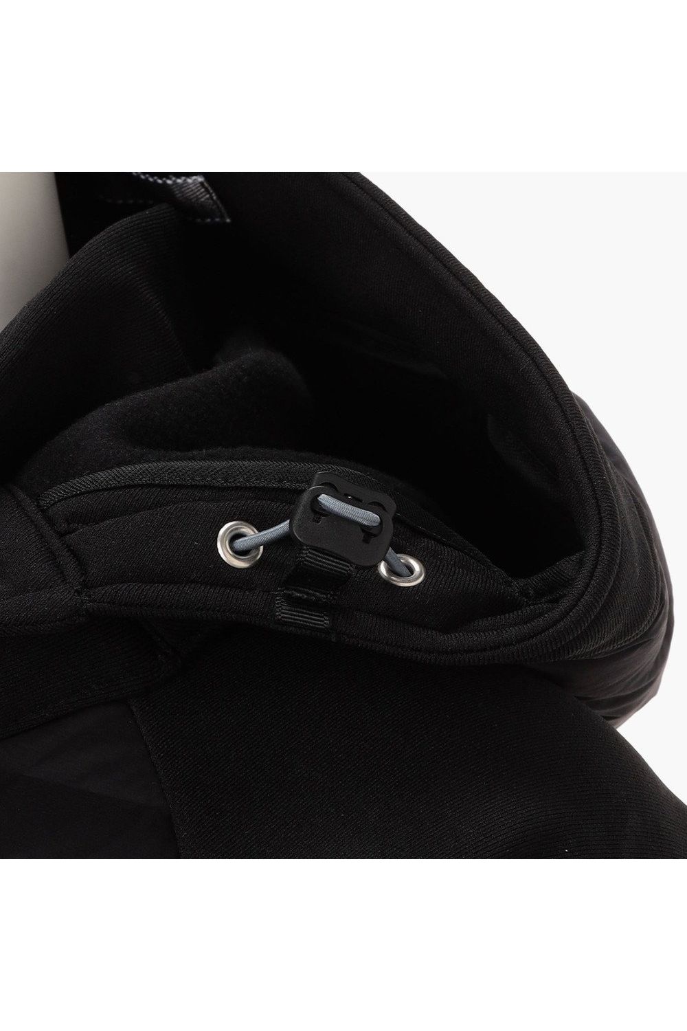 【25AW】【レディース】 WOMEN’S HYBRID DOWN PARKA / ストレッチタフタ ダイヤモンドロゴ ハイブリッドダウンジップパーカー (ブラック)