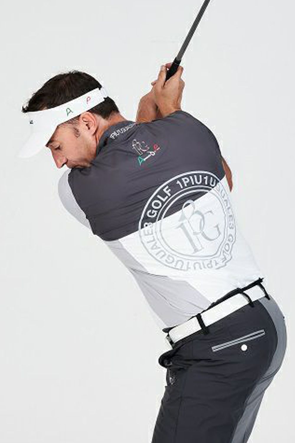 1PIU1UGUALE3 GOLF × ADP モックネックTシャツ-