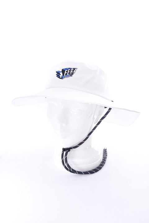 【26SS】【FER COLLECTION】 SWAG LOGO DRY TECH HAT / 3Dロゴ刺繍 2WAYバケットハット (ホワイト)