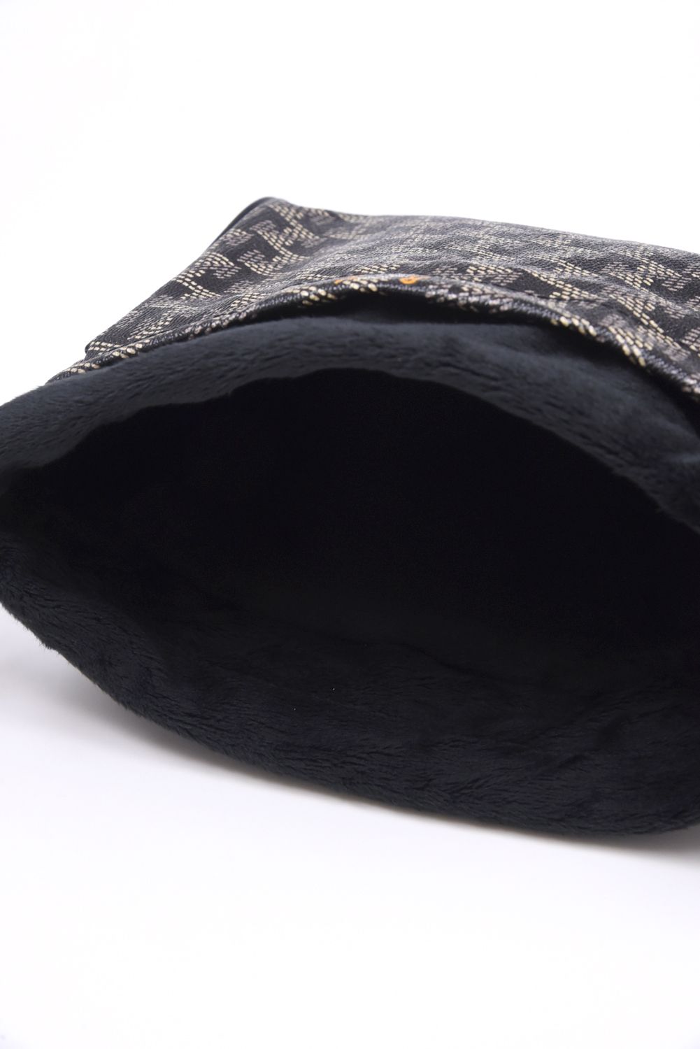 【26SS】 IRON HOOD (GM PVC) / PVC生地 オリジナルテキスタイル アイアンフード (ダークブラック)