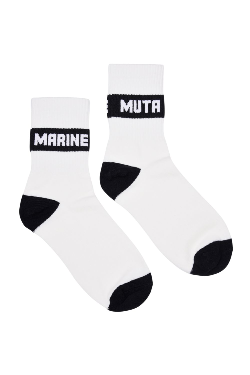 【26AW】【プレゼント好適品】 3PACK CREW SOCKS / 3枚セット ブランドロゴ クルーソックス (ホワイト/ブラック)