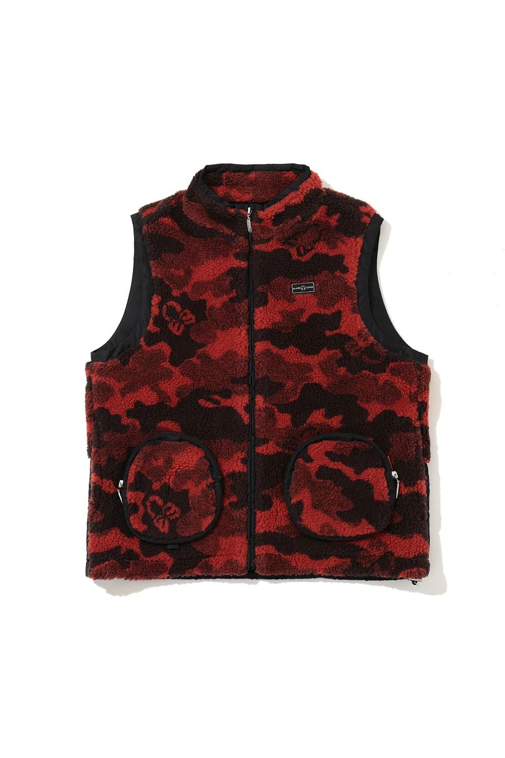 【2026AW 木村拓哉さん着用】 MERCURY CAMO BOA FLEECE VEST / カモフラジャカード ボアフリースベスト (ブラウン)