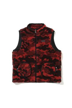 【2026AW 木村拓哉さん着用】 MERCURY CAMO BOA FLEECE VEST / カモフラジャカード ボアフリースベスト (ブラウン)