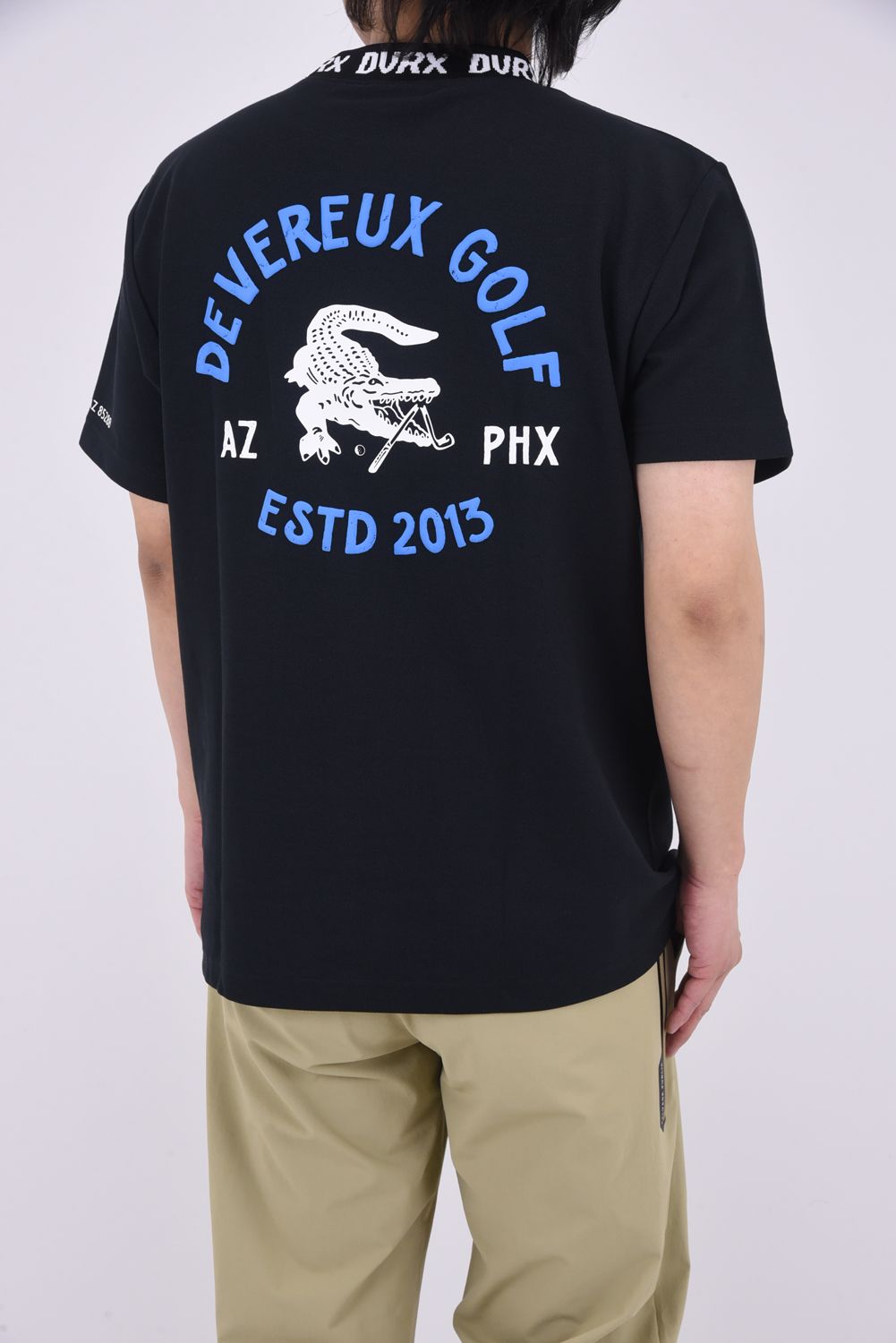 【25SS】 CLASSIC LOGO RIB MOCK CROCOTEE / クラシックロゴ リブモックネック (ブラック)