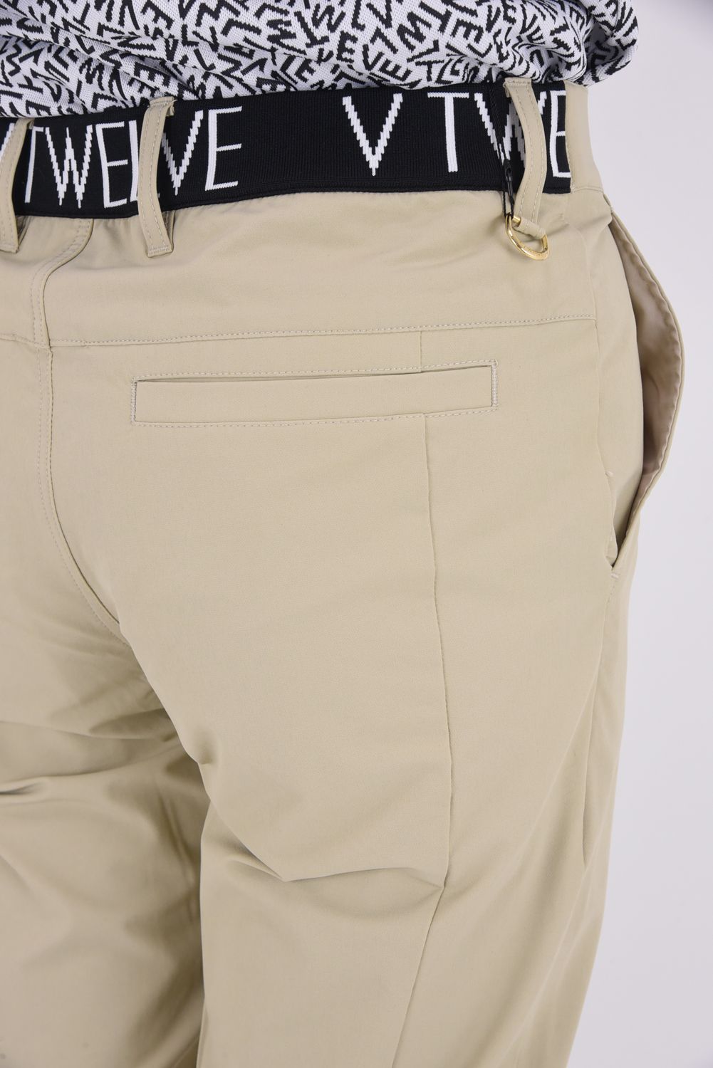 【26SS】 DOT BR PANTS / ドットロゴ ウエストリブ ロングパンツ (ベージュ)