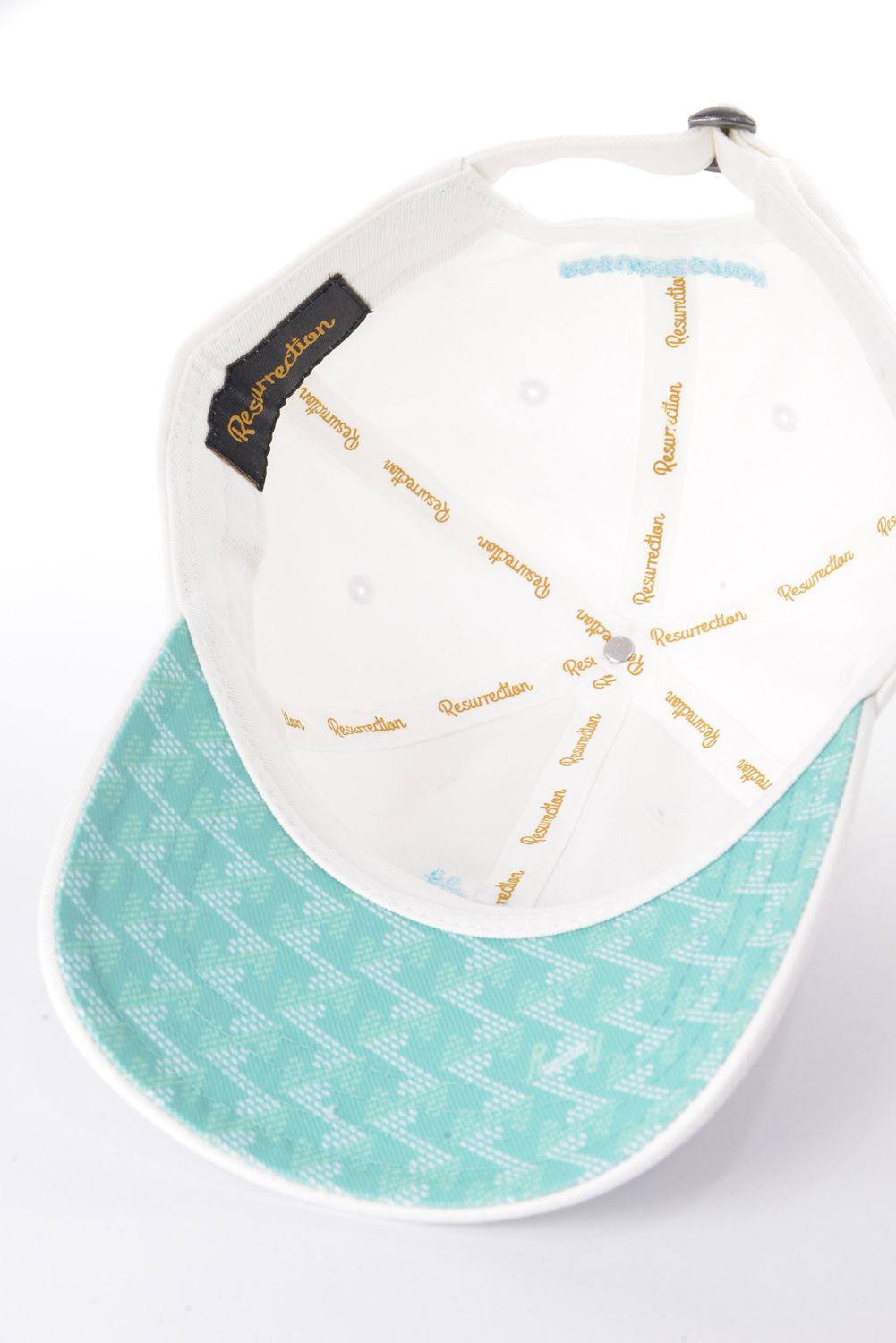 【丸山茂樹プロエディション】 BASIC LOGO CAP / ベーシック ロゴ キャップ (ホワイト×ミントブルー)