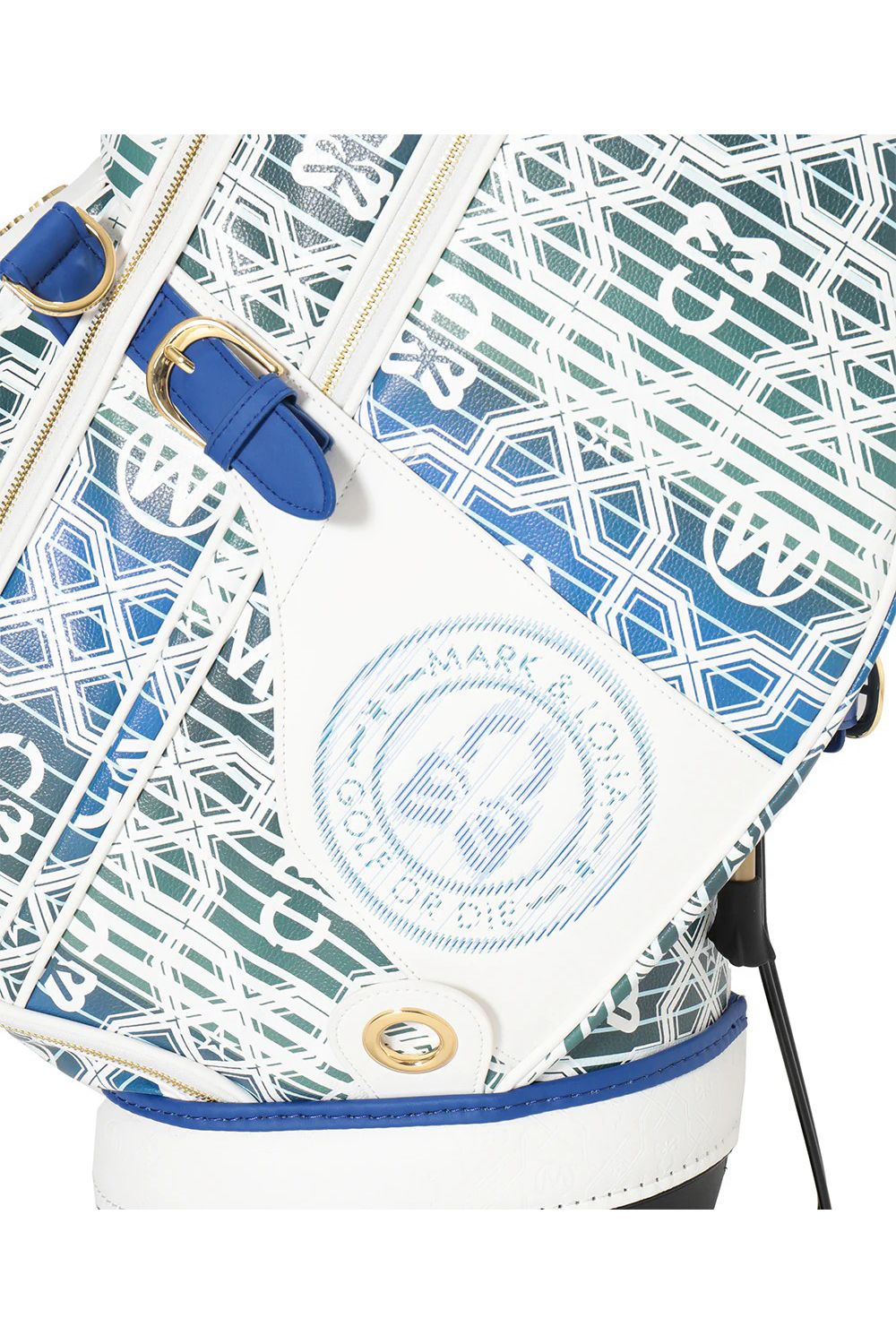 【26SS】【銀行振込・代金引換不可】【返品・交換不可】 RITMO MONOGRAM STAND BAG / ジオメトリックパターン スタンドタイプ キャディバッグ (ホワイト)