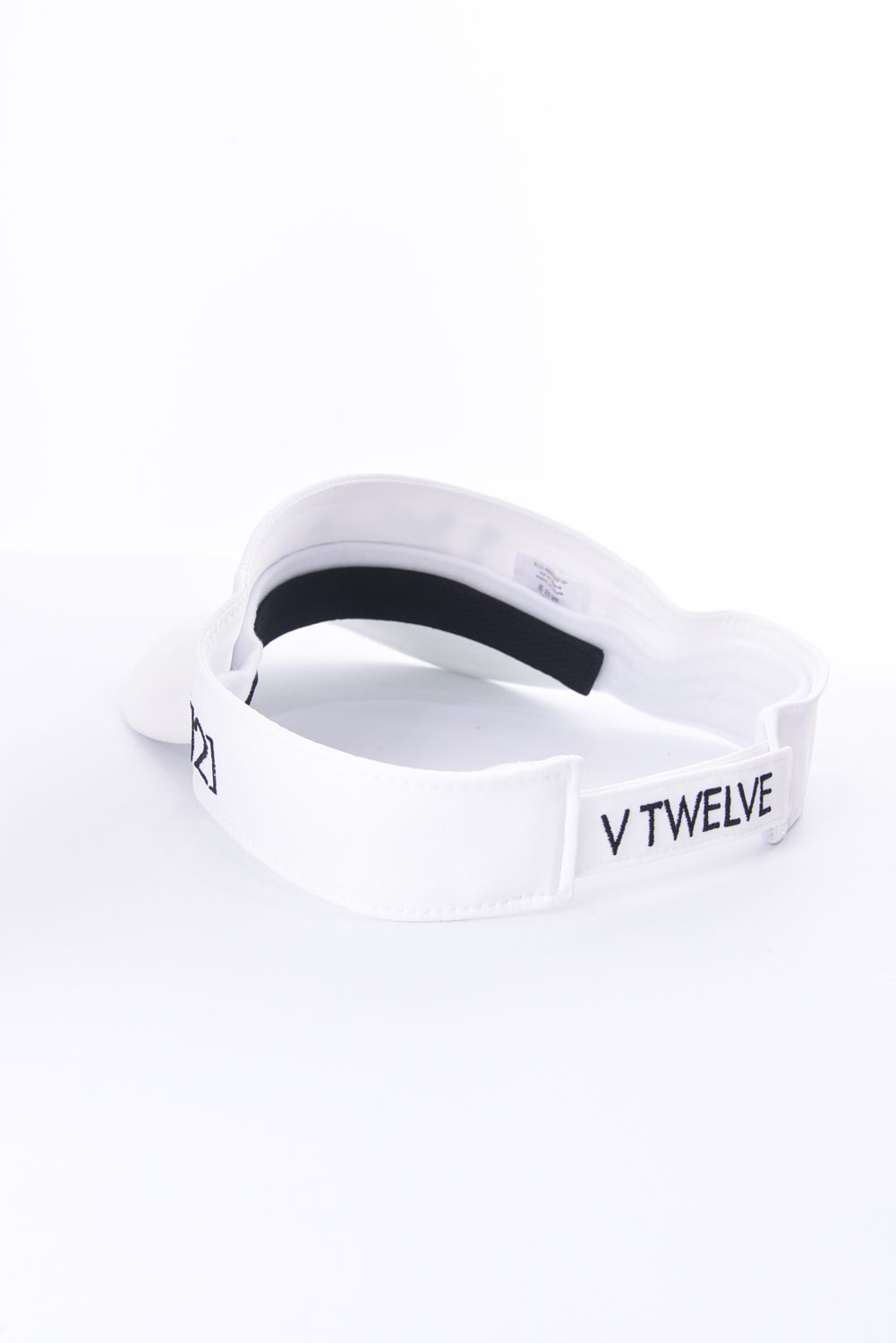 TIT VISOR / V12筆記体ロゴ サンバイザー (ホワイト)