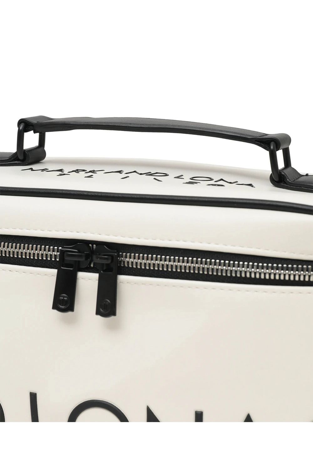 【26SS】【T-LINE】 VELOCITY VANITY BAG / モノトーン シンセティックレザー バニティバッグ (ホワイト)