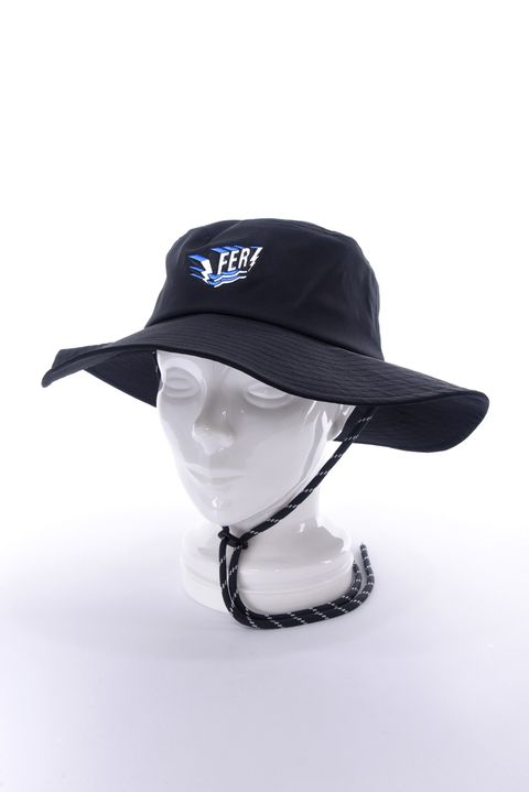 【26SS】【FER COLLECTION】 SWAG LOGO DRY TECH HAT / 3Dロゴ刺繍 2WAYバケットハット (ブラック)