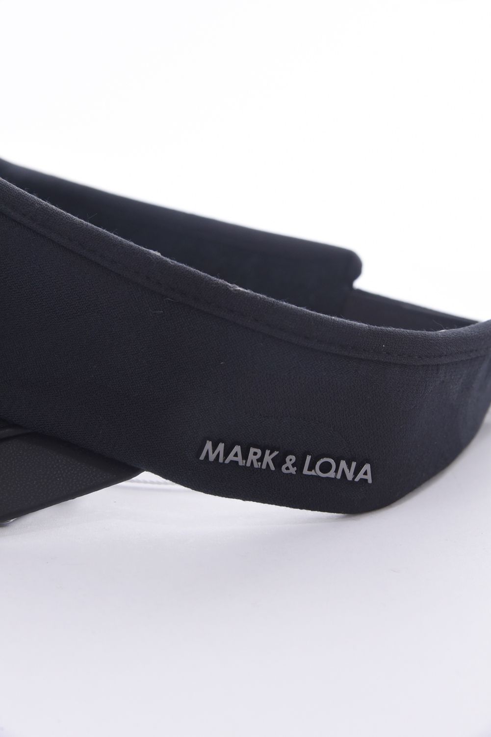 【26SS】 GAUGE CAMO LEATHER TRIM VISOR / カモフラージュパターン 異素材切り替え メタルプレート サンバイザー (ブラック)