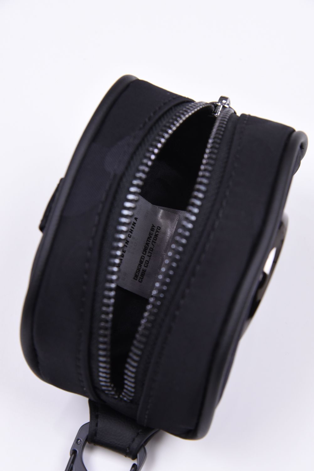 【26AW】 PREMIUM GAUGE BALL POACH / コーデュラナイロン サークルスカル スカルカモジャカード ボールポーチ (ブラック)