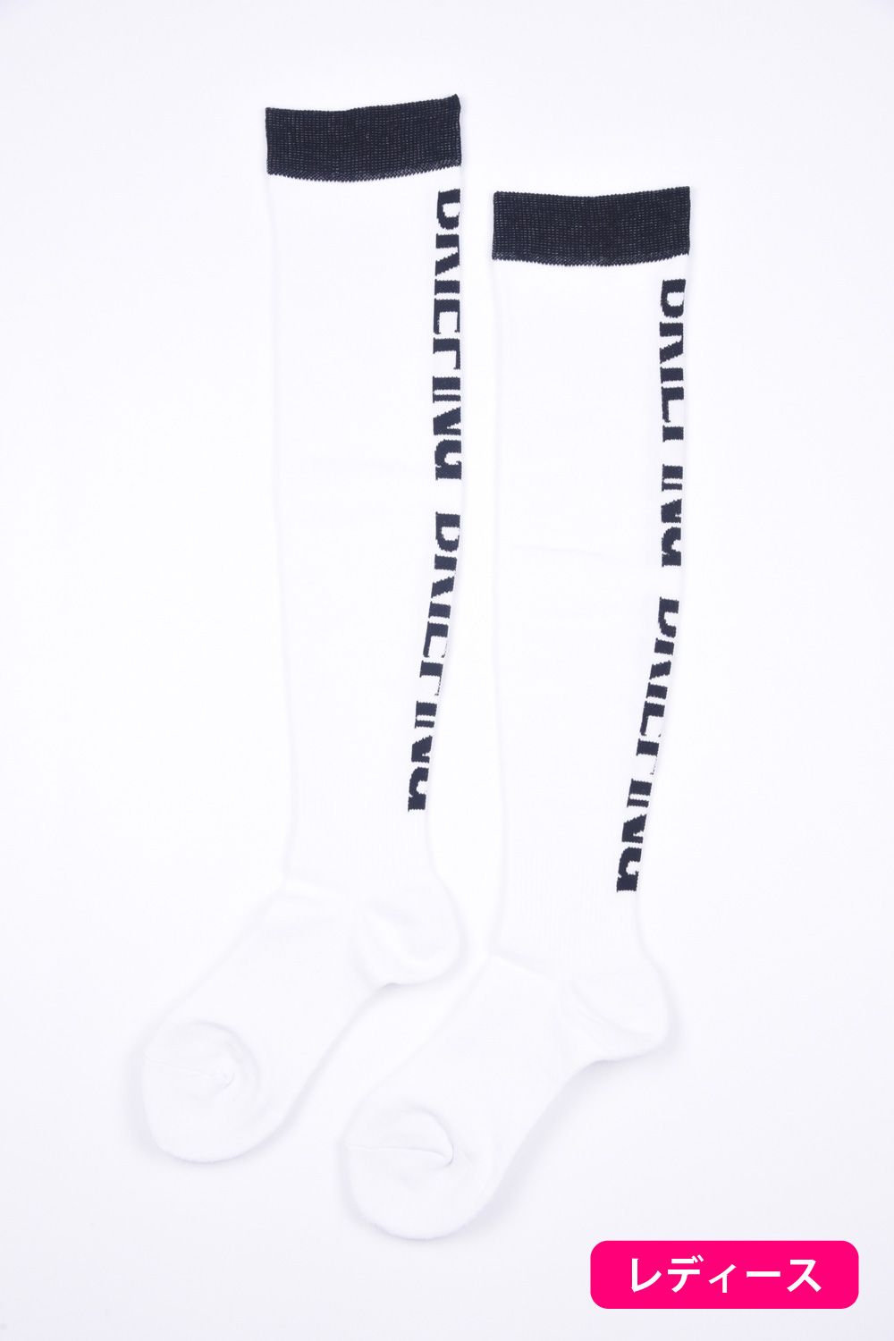 WOMENS CORDURA OVER KNEE SOCKS / ブランドロゴ コーデュラ ニーハイソックス ホワイト レディース