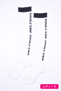 WOMENS CORDURA OVER KNEE SOCKS / ブランドロゴ コーデュラ ニーハイソックス ホワイト レディース