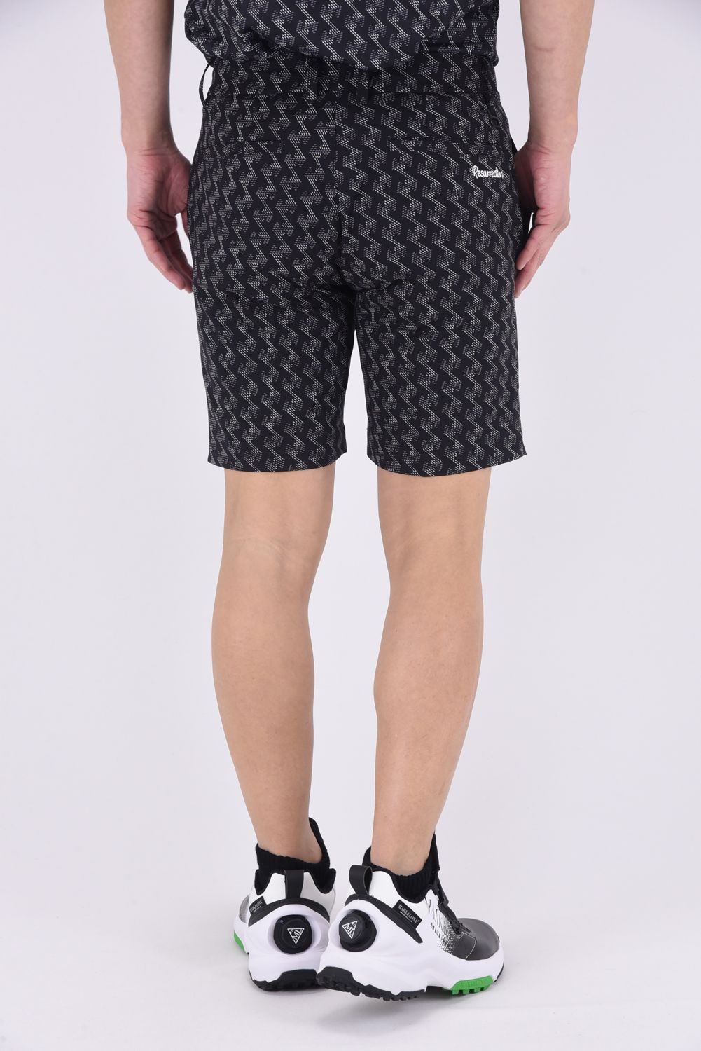 【25SS】 MENS GM PRINT SHORT PANTS / GMプリント ショートパンツ (ブラック)*
