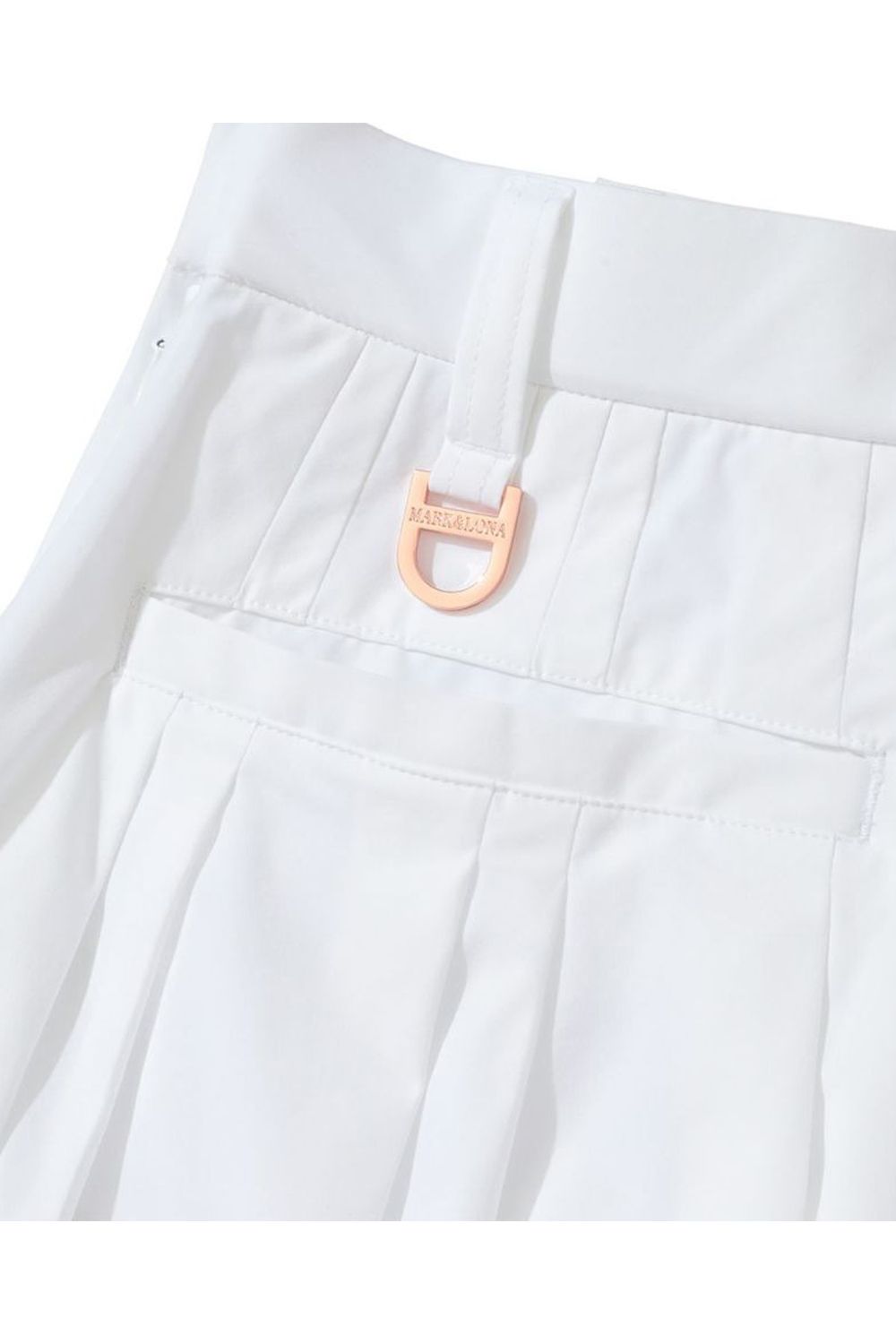 MARK&LONA ホワイト プリーツスカート MARK&LONA - 【2025AW】【レディース】 RIPPLE PLEAT UTILITY