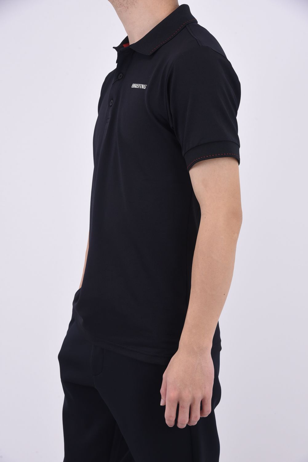 BRIEFING - MENS BASIC POLO / ロゴ ベーシックポロシャツ