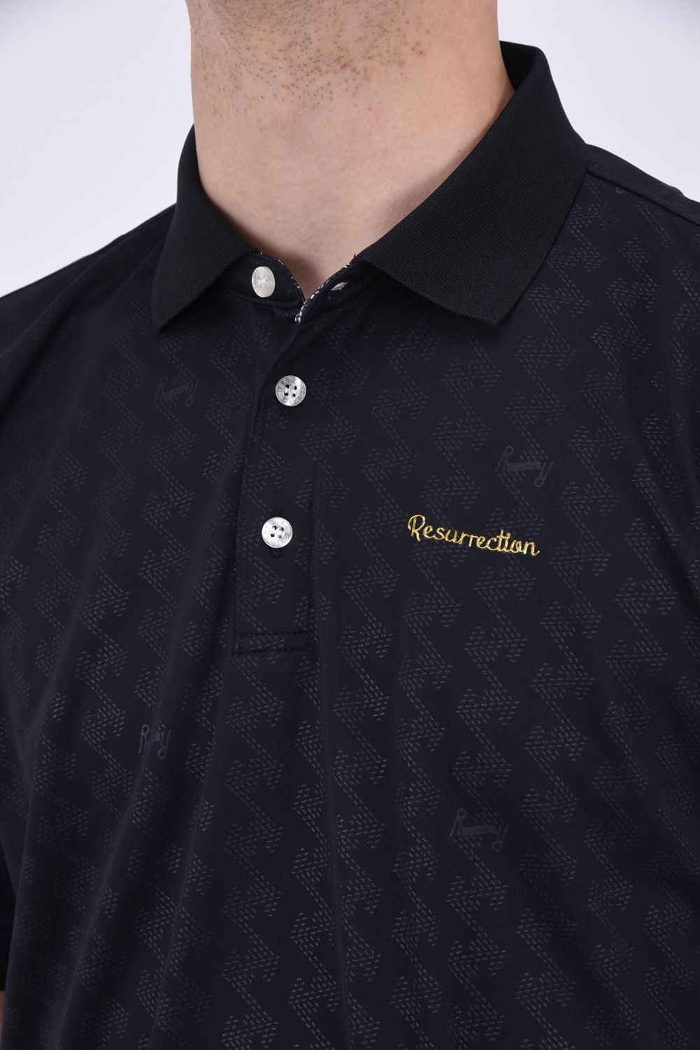 Resurrection - MENS GM EMBOSS POLO SHIRT / オリジナルロゴ エンボス