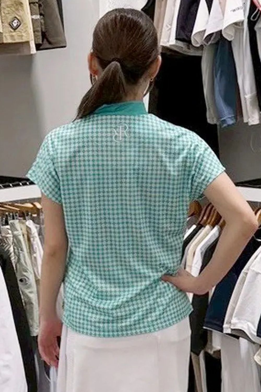 【26SS】【レディース】 WOMENS SCRAMBLE CROSSING MOCK NECK / スクランブルクロッシング モックネックTシャツ (ミント)*