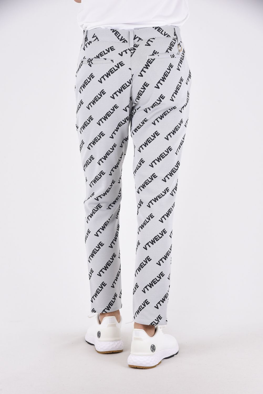 【秋冬仕様】VET PANTS / グラフィック ロゴ ジャガードパンツ (ホワイト)