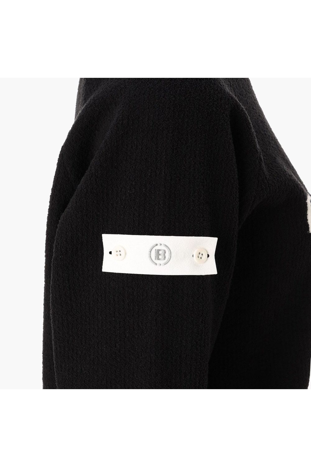【26AW】【レディース】 WOMEN’S AIRY YARN KNIT CREWNECK / エアリーファブリック ブランドロゴ クルーネックニット (ブラック)