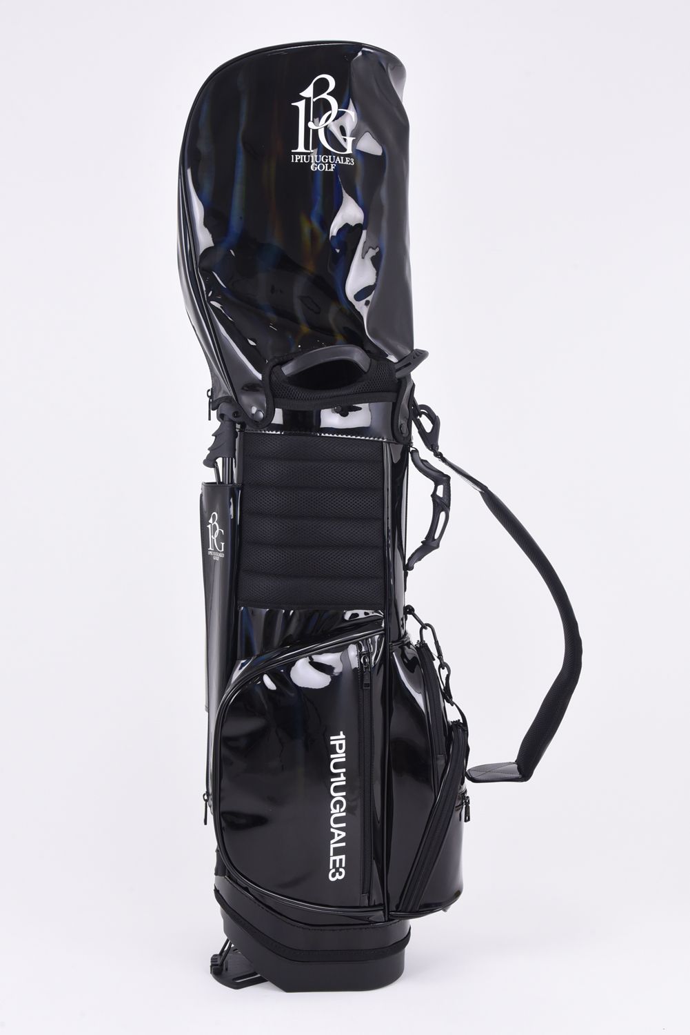 1PIU1UGUALE3 GOLF - AURORA CADDIE BAG / 113Gロゴ オーロラエナメル ...