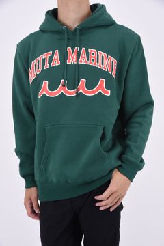 muta - ACANTHUS X MUTA MARINE COLLEGE LOGO HOODED SWEATSHIRT 