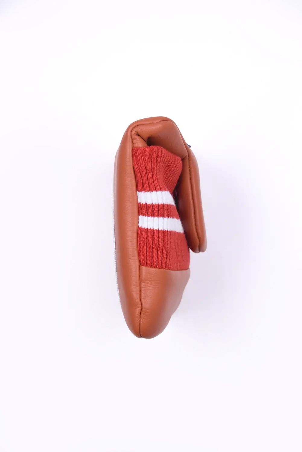 U-LEATHER MALLET PUTTER COVER / シンセティックレザー ワッペン マレット型 パターカバー (ラグーナオレンジ)