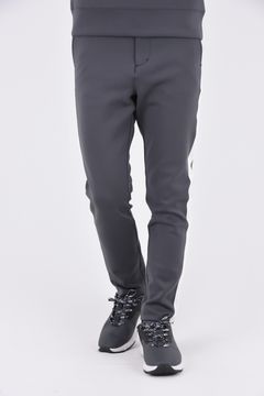 MENS SIDE LOGO LINE SLIM PANTS / サイドロゴライン スリムパンツ (チャコール)