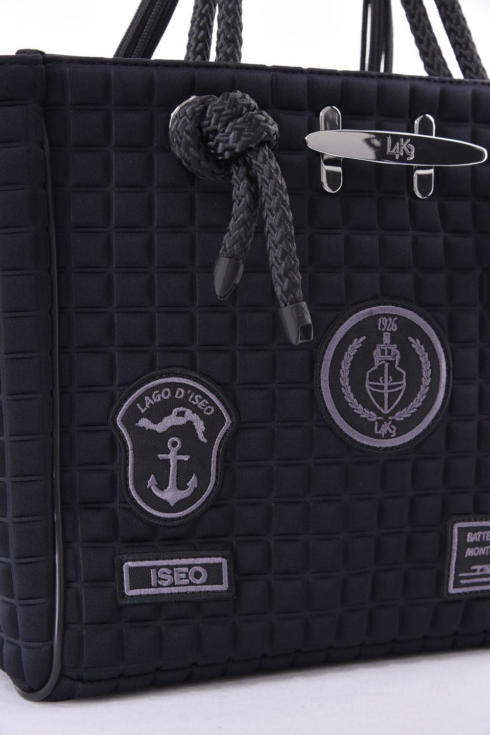 CLEAT TOTE mini TOM1002PA2 / クリート トート ミニバッグ スクエア （ブラック/パッチ）*