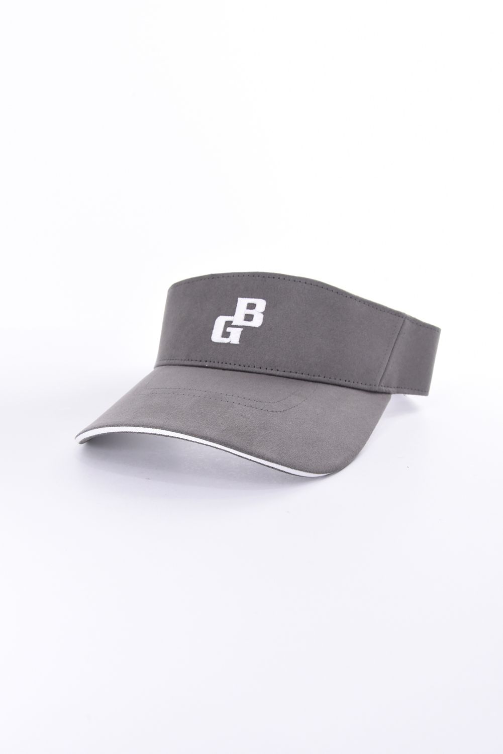 【26AW】 MEN’S SUEDE SMALL BG LOGO VISOR / スウェード素材 スモールBGロゴ サンバイザー (グレー)