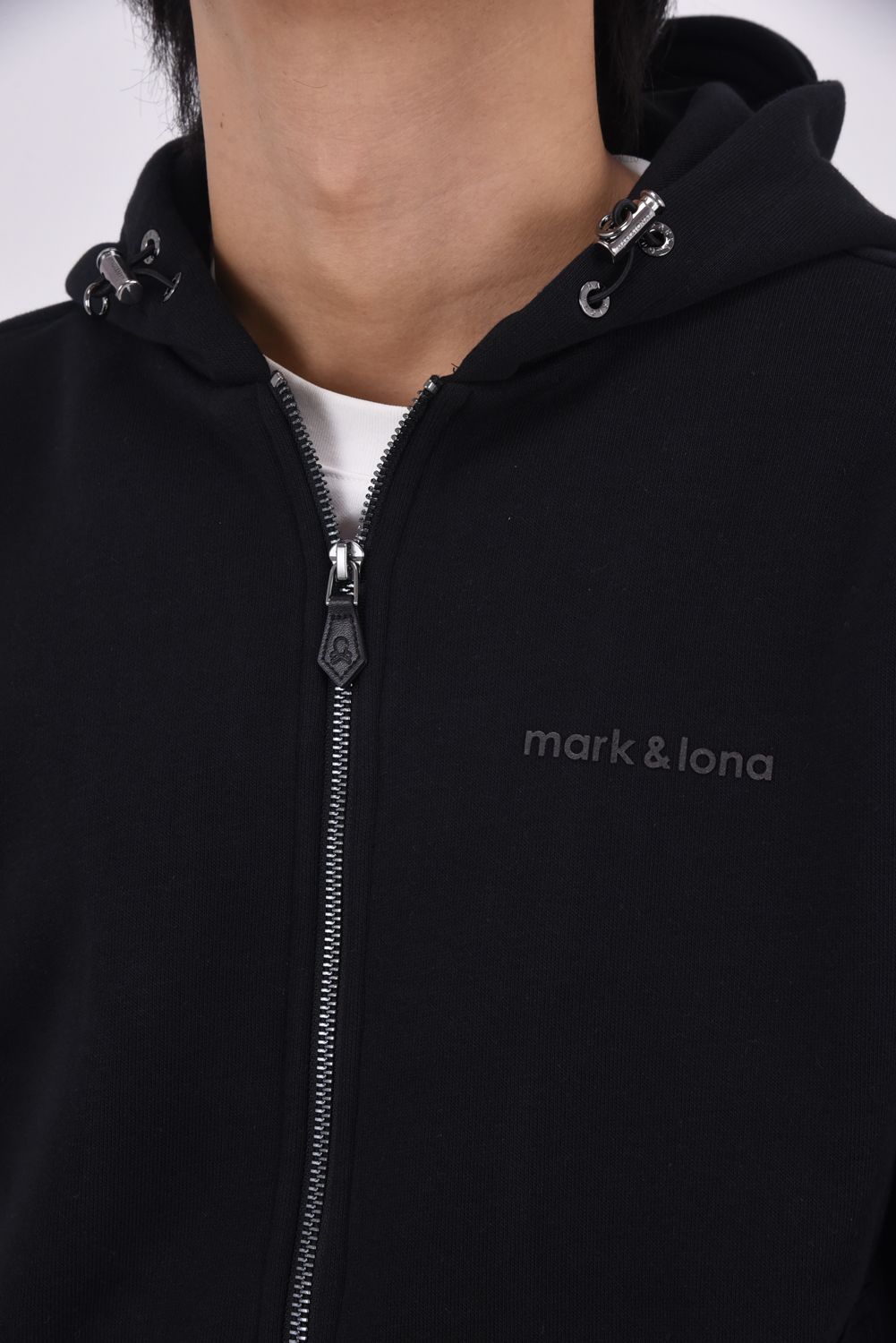 【2025AW】 HOODIE / 裏フリース スウェット素材 ジップアップフーディー (ブラック)