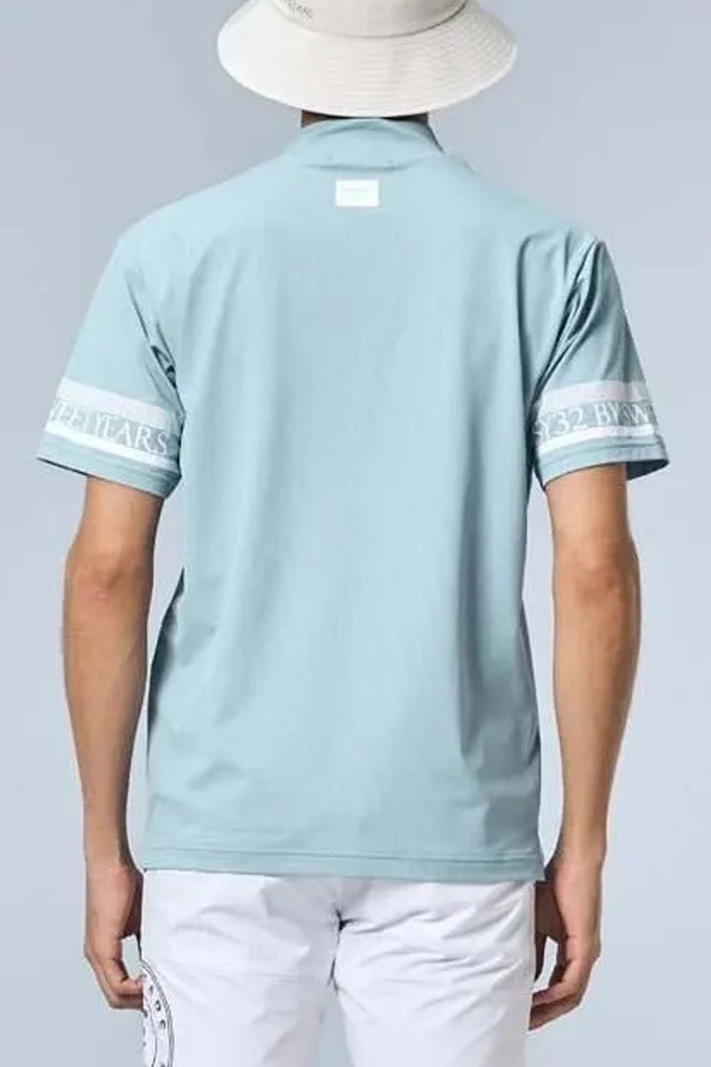 【26SS】 SLEEVE LOGO MOCK / スリーブロゴ モックネックTシャツ (サックス)