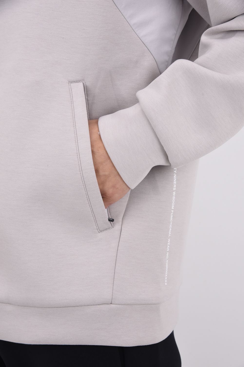 【25AW】 CARDBOARD MATERIAL FULL ZIP HOODIE / ダンボール素材 フルジップパーカー (グレージュ)