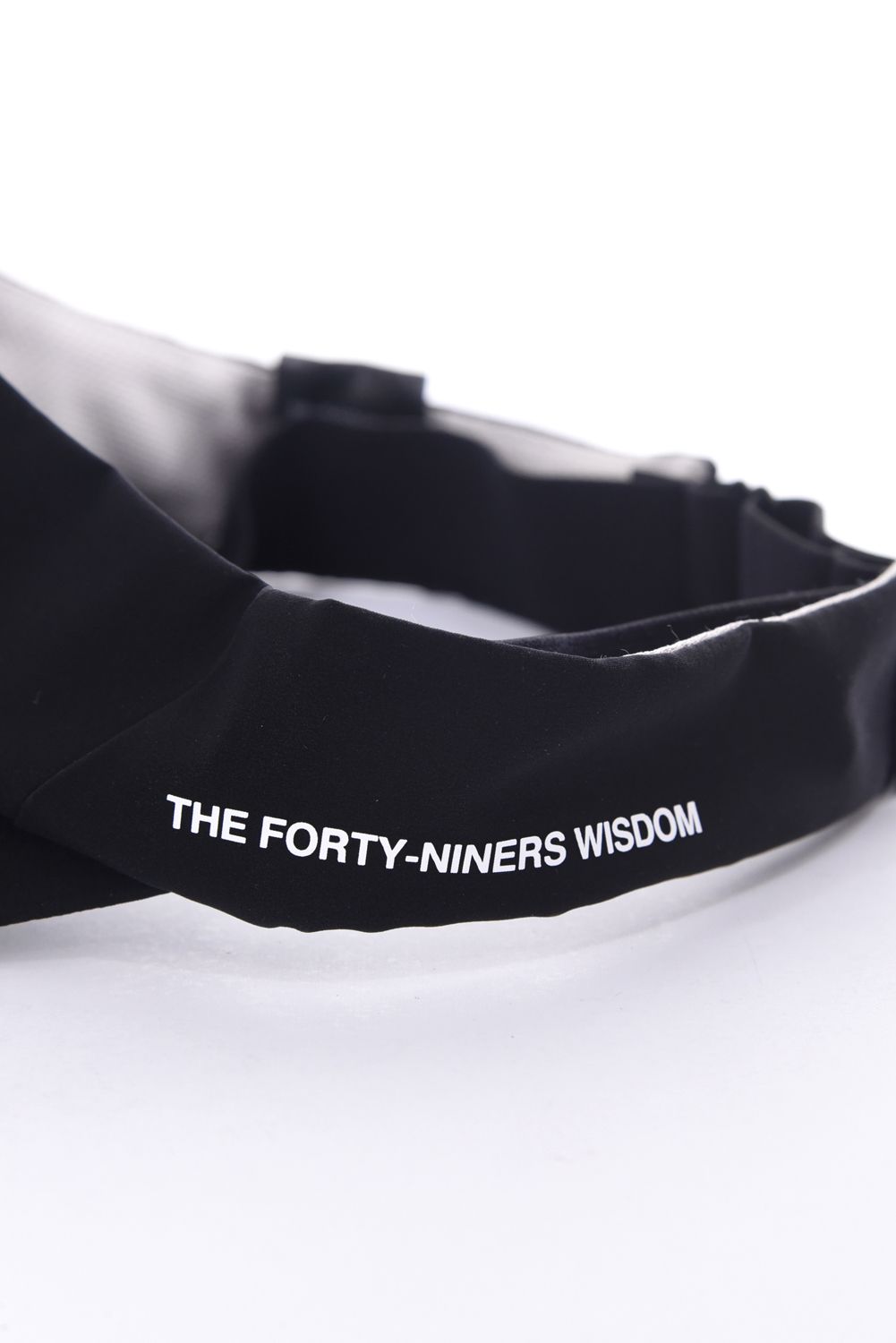 TAFFETA SUN VISOR / ブランドロゴ サンバイザー (ブラック)