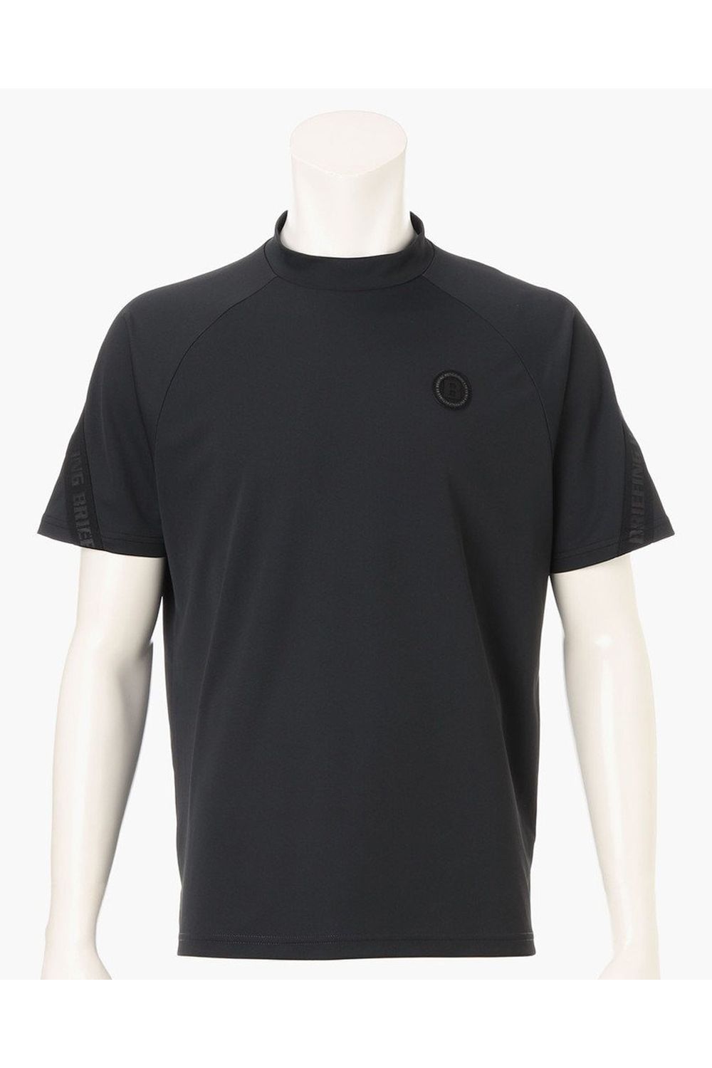 【26SS】 CE MEN’S BACK LOGO LINE HIGHNECK RF / ロゴテープ リラックスフィット モックネックTシャツ (ブラック)