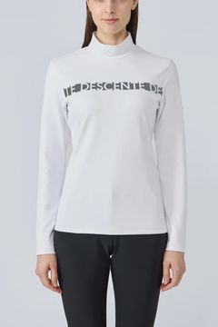 【25AW】【レディース】 防風ベアスムースモックネック長袖シャツ (ホワイト)