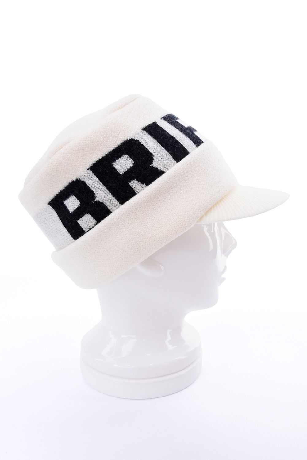 【26AW】 MEN’S WR WOOL KNIT WORK CAP / ブランドロゴ ワークキャップ (ホワイト)