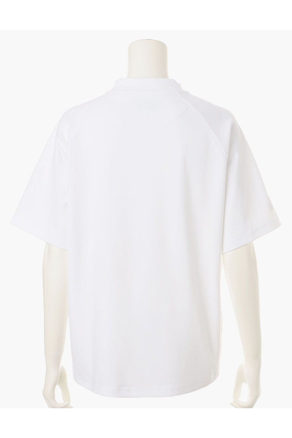 【26SS】【レディース】 WS STTCHED 3D LOGO HIGHNECK RF / 3Dブランドロゴ リラックスフィット ワントーン ハイネックシャツ (ホワイト)