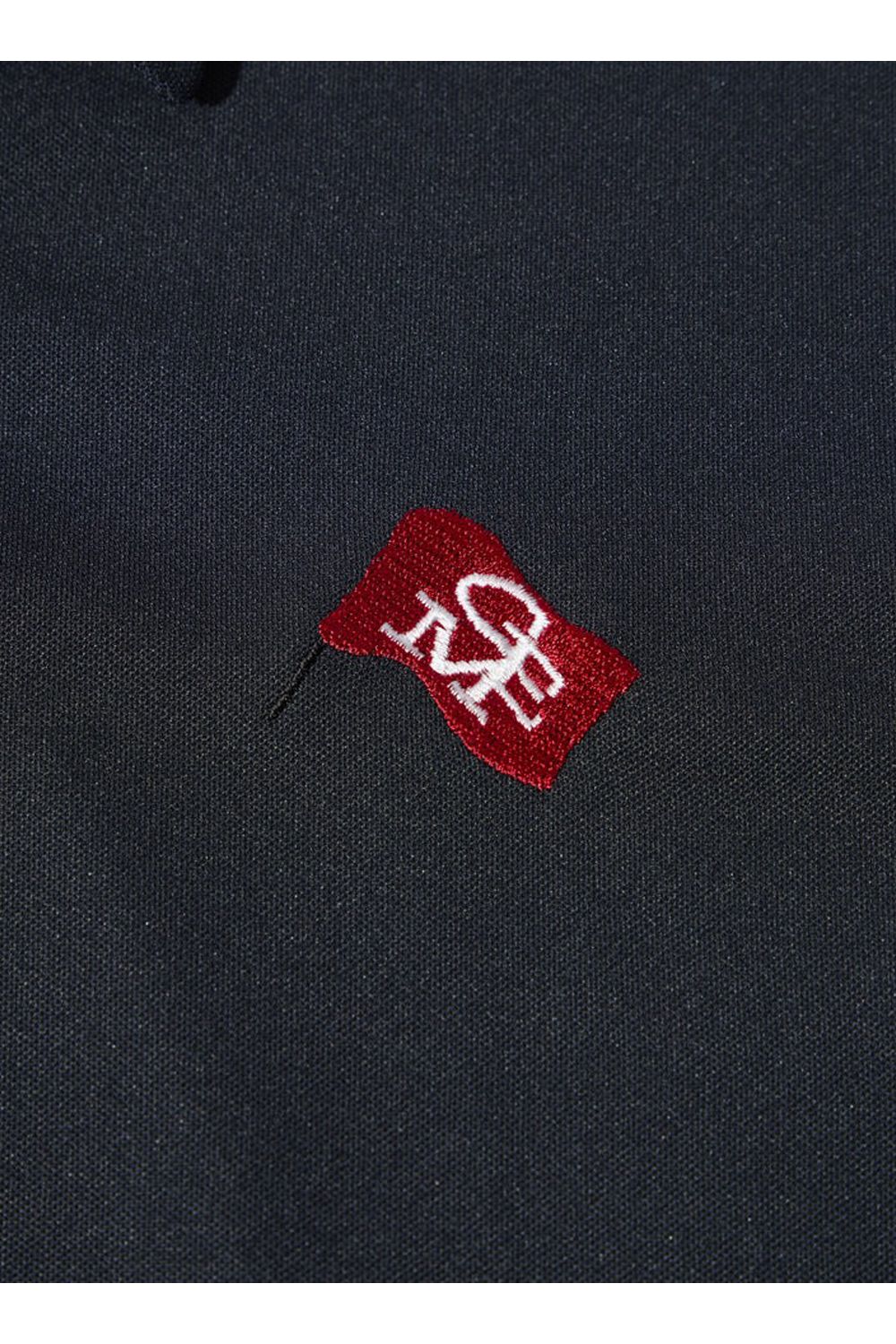 【26SS】 MICRO KANOKO COOL POLO / マイクロカノコ素材 バックロゴプリント ポロシャツ (ブラック)