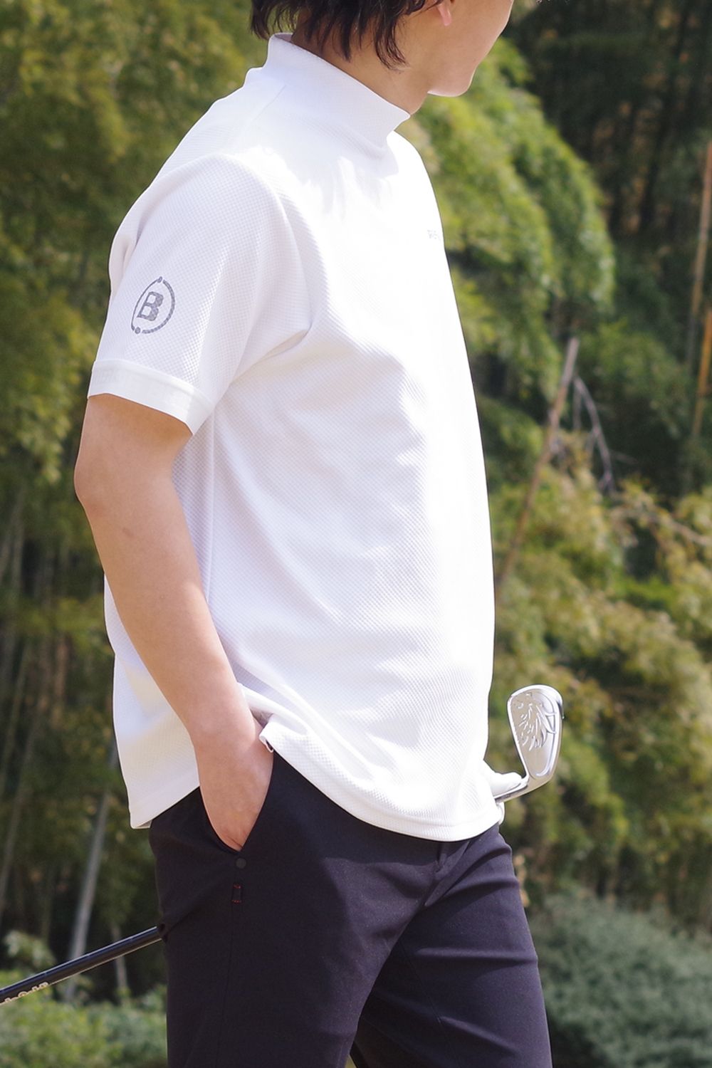 新作　BRIEFING MENS NECK LOGO HIGHNECK RF BRIEFING MENS CE LOGO RIB HIGH NECK RELAXED FIT