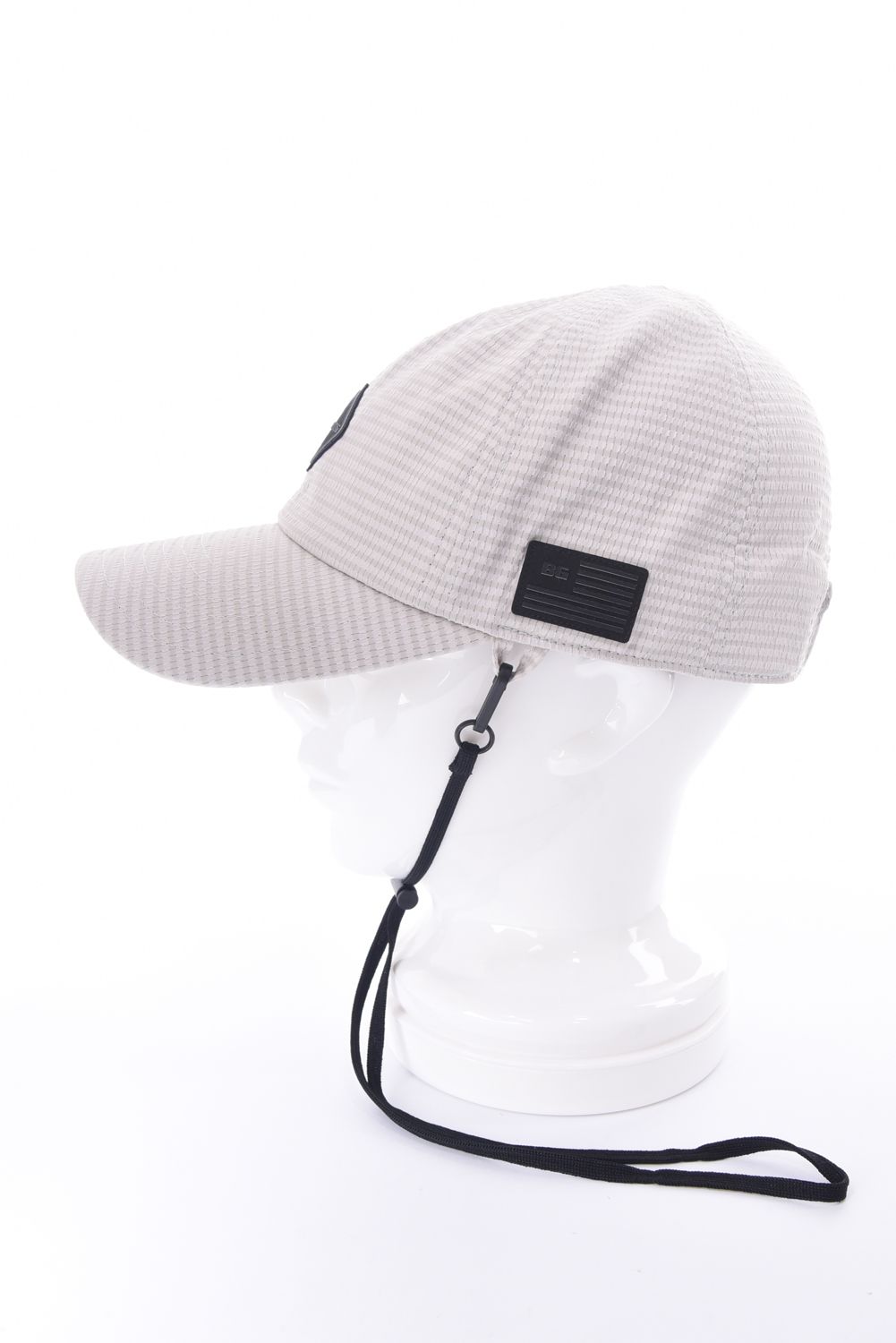 【26SS】【レディース】 WOMEN’S SEERSUCKER CORD STRAP CAP / シアサッカー コードストラップ付き キャップ (ベージュ)