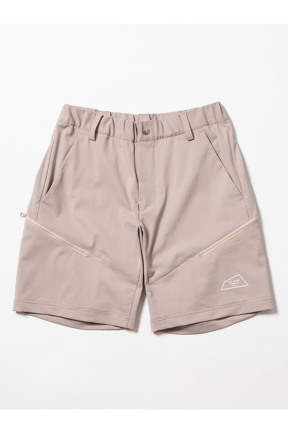 【2026SS】 Alohea Trubeaute Tech Shorts / トリコットメッシュ ZIPポケット ショートパンツ (ベージュ) (4月入荷予定)