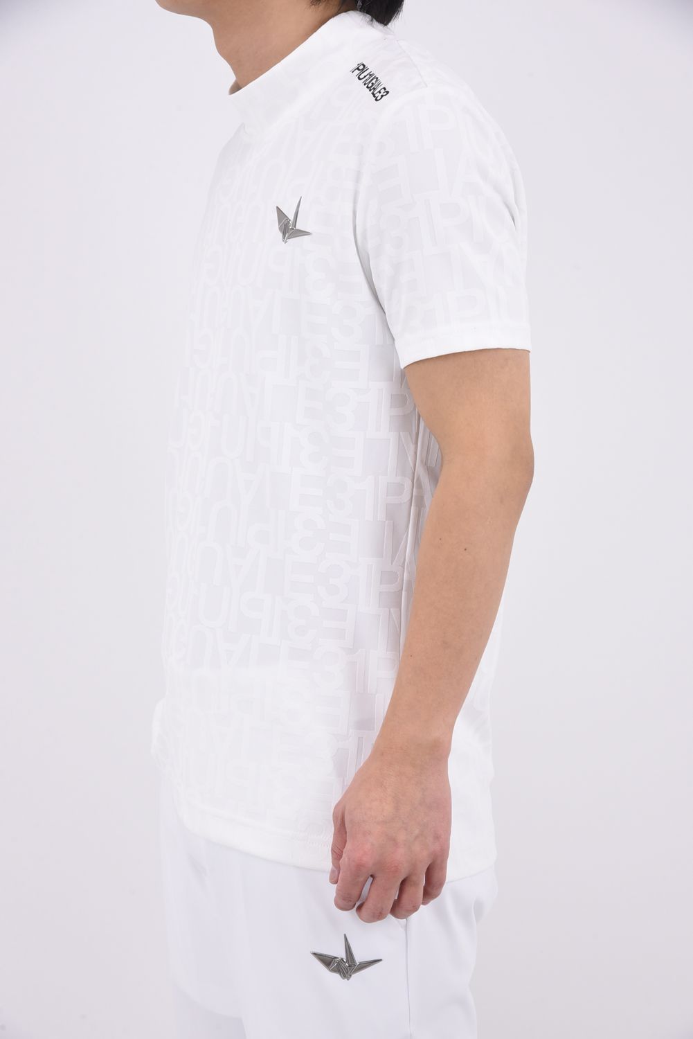 【26SS】 JACQUARD MOCK NECK  / ジャガード モックネック (ホワイト)