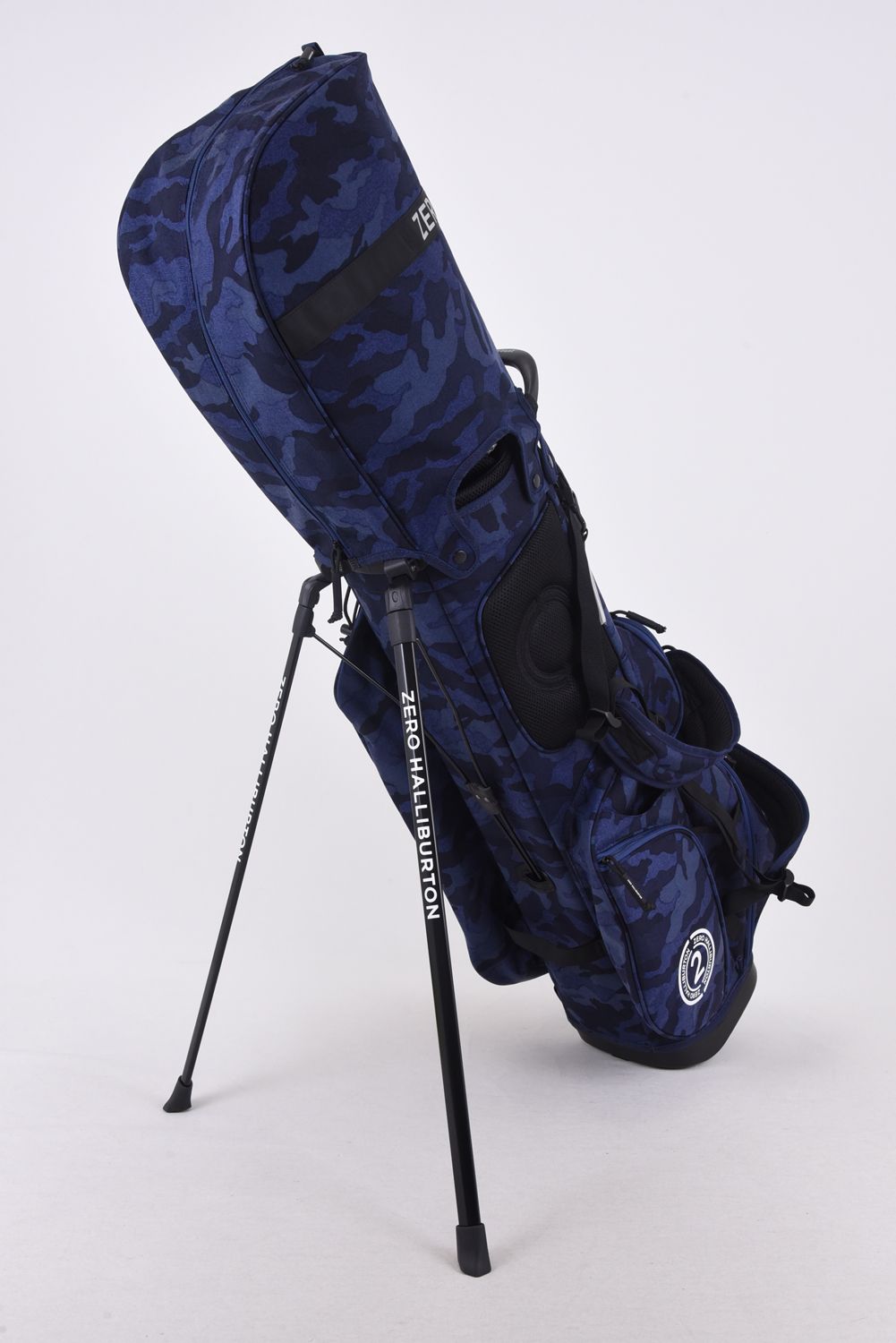 【銀行振込・代金引換不可】【返品・交換不可】【1000Dコーデュラナイロン】Stand Bag ZHG-CB1 / スタンドタイプ キャディバッグ ネイビーカモ
