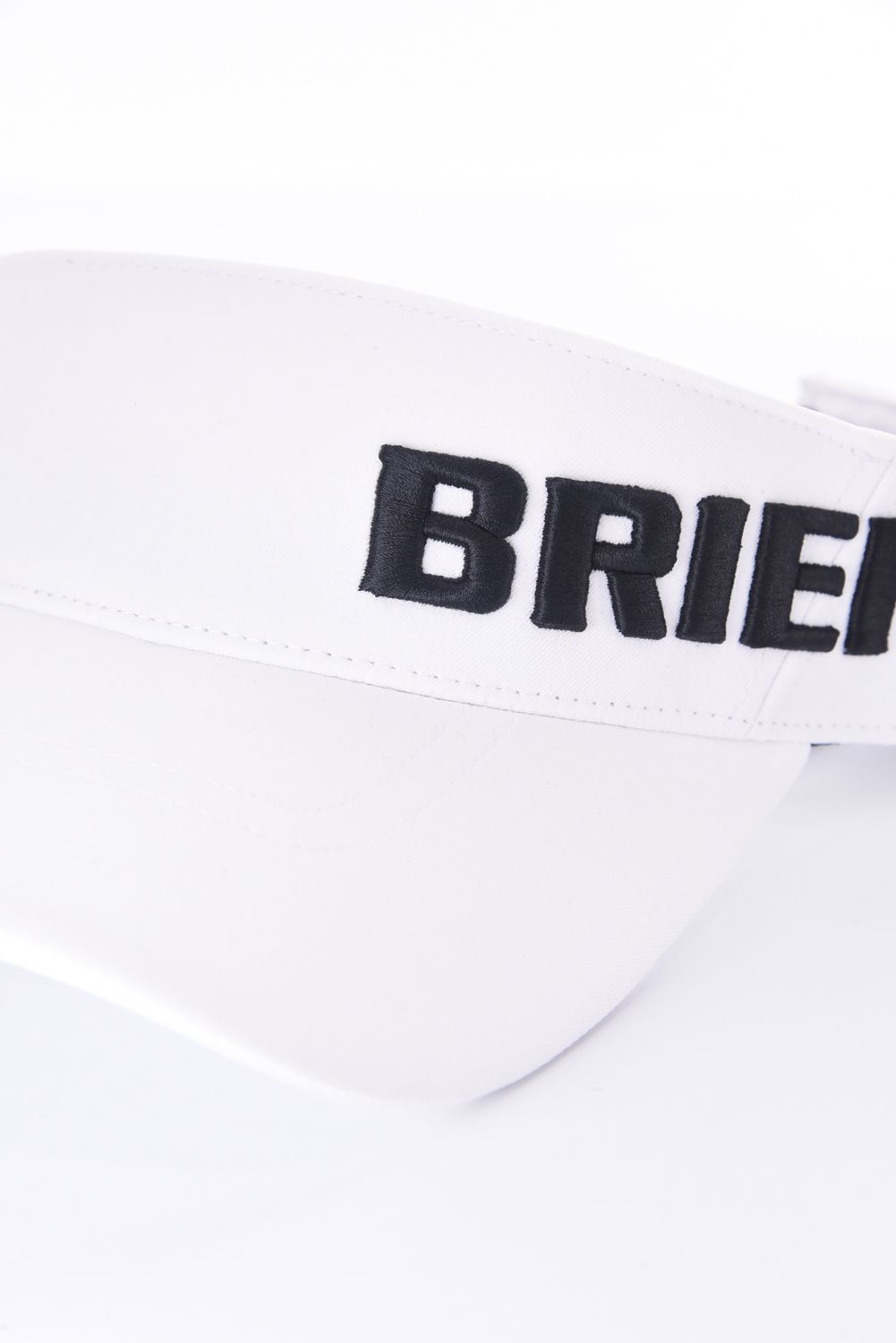 【26SS】 MEN’S ROUND LOGO VISOR / アシンメトリー ラウンドロゴ サンバイザー (ホワイト)